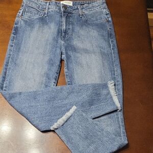 PARKER SMITH Blue Ankle Cropped Jeans